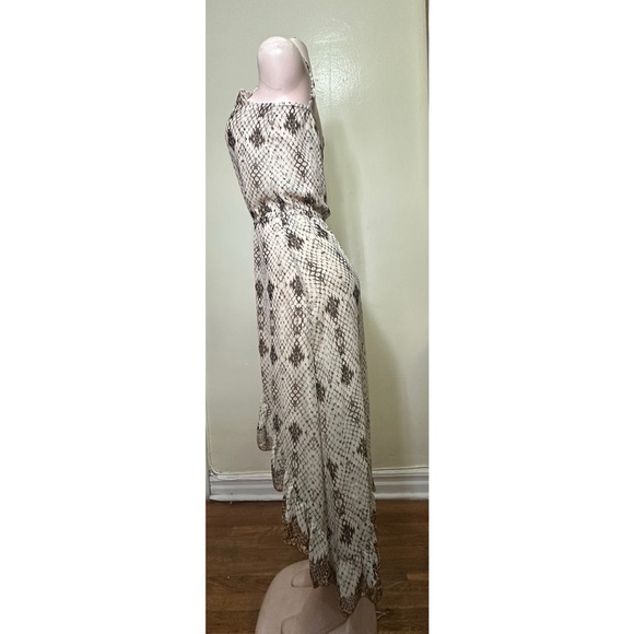 NWT LAVENDER BROWN Elegant Sleeveless Patterned Dress - Picture 4 of 10